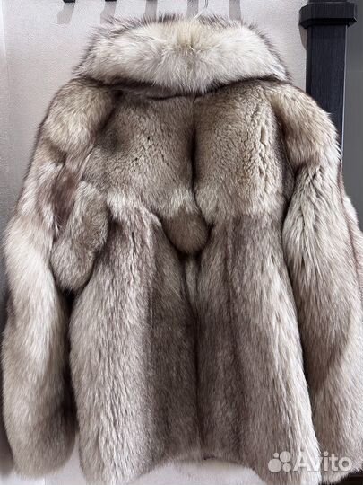 Полушубок песец винтаж