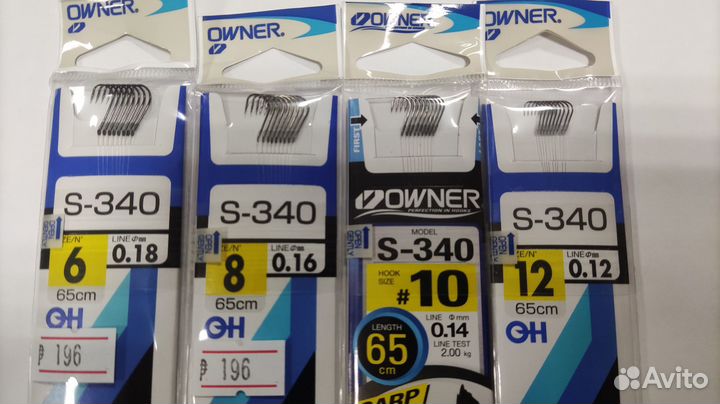Крючки Owner (Овнер) Поводки готовые Owner