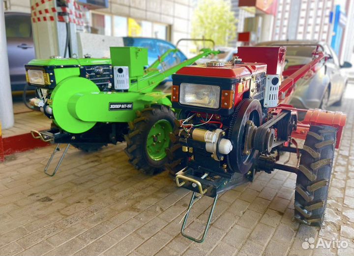 Мотоблок с водяным охлаждением дизель 15лс