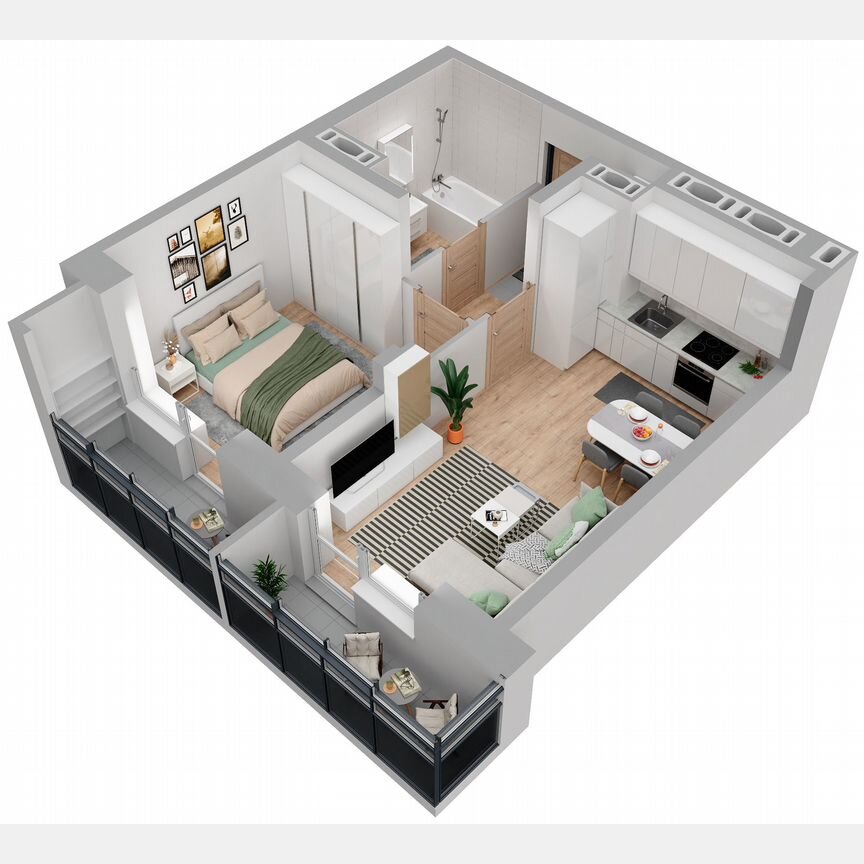 1-к. квартира, 41,5 м², 19/23 эт.