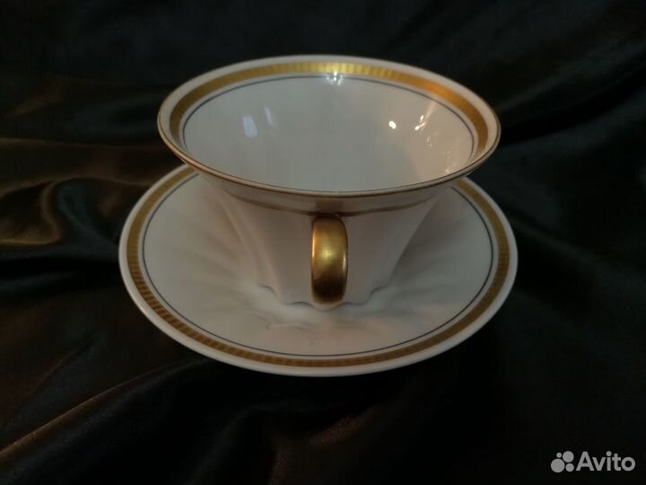 Редкая чайная пара. Фарфор, лфз 1950-е