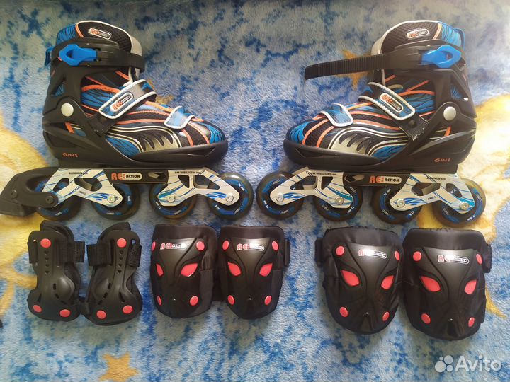 Роликовые коньки детские раздвижные Reaction TR13