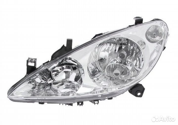 Фара левая (с птф) Peugeot 307 (2001-2004)