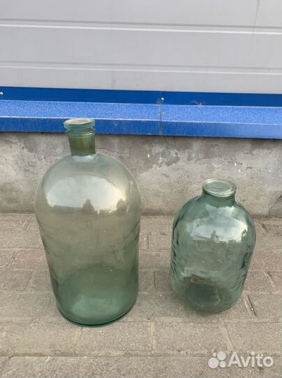 Бутыли винные стеклянные СССР 10, 20 л