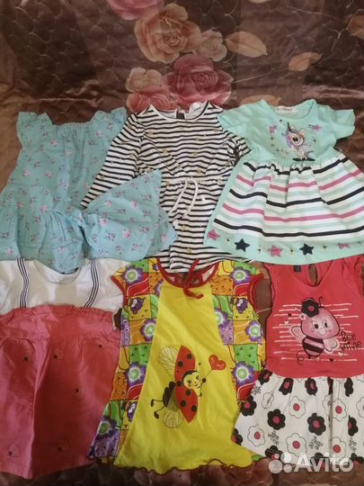Вещи пакетом на девочку 74-80