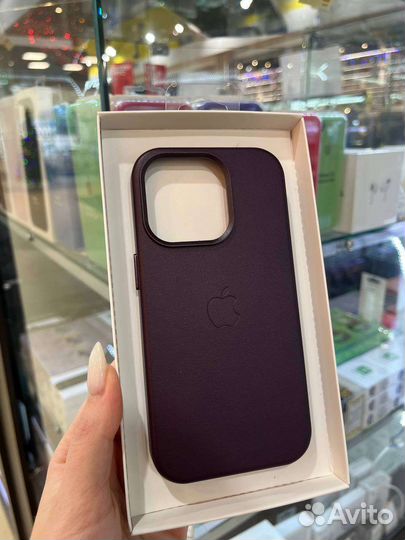 Чехол на iPhone 14 pro MagSafe кожа