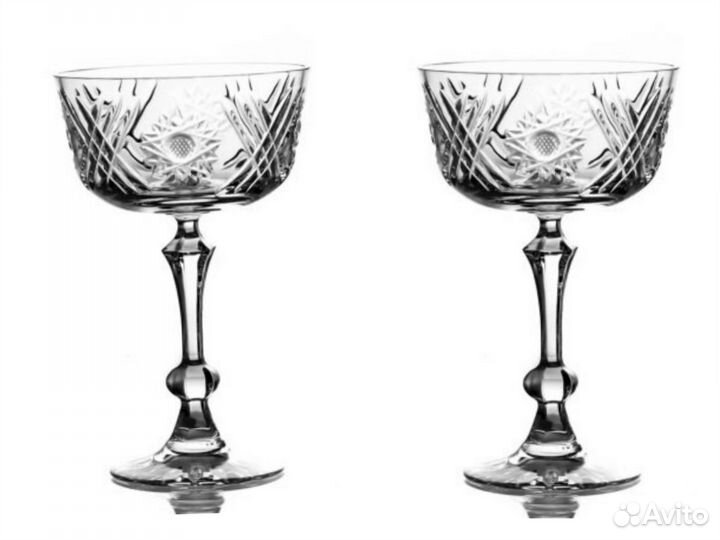 Хрустальная конфетница на ножке гхс