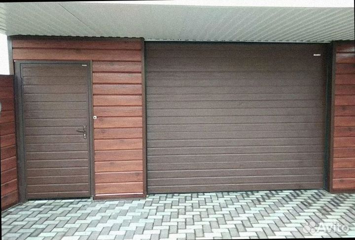 Двери гаражные калитка (алюминиевая)