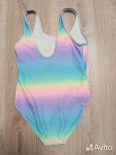 Купальник слитный для девочки, рост-140(8-10)