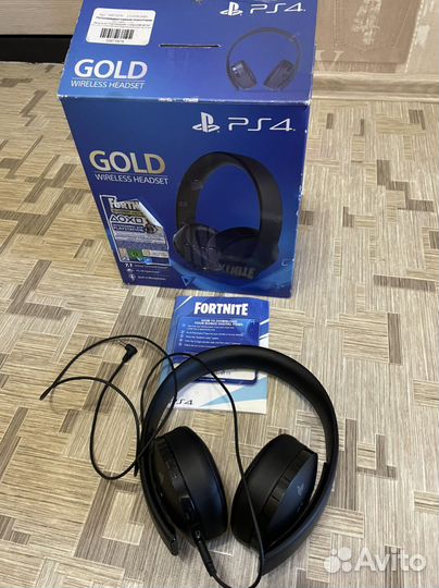 Наушники PS4 gold