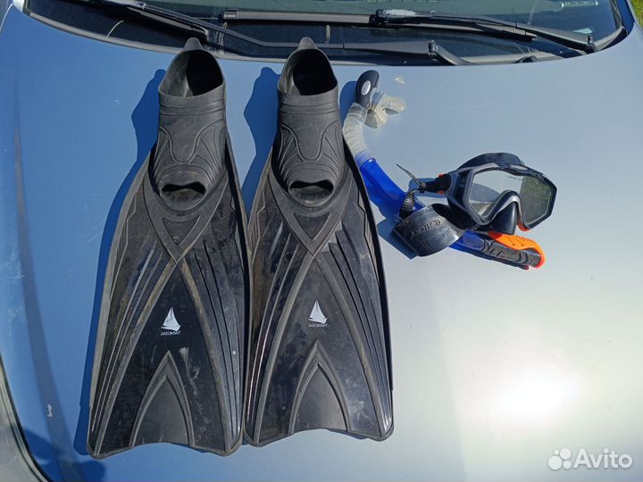 Маска, трубка и ласты 42-43