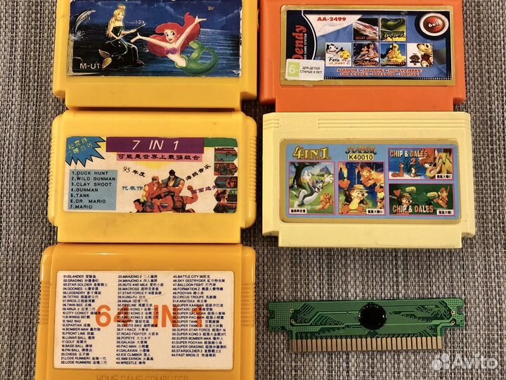 Картриджи для dendy 8 bit