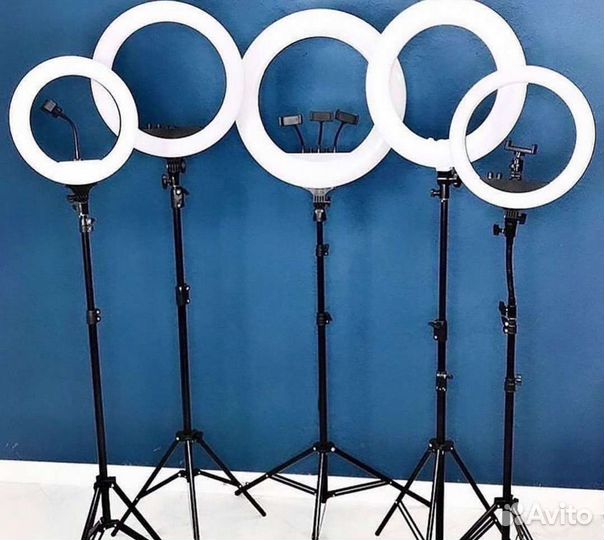 Кольцевые лампы в ассортименте