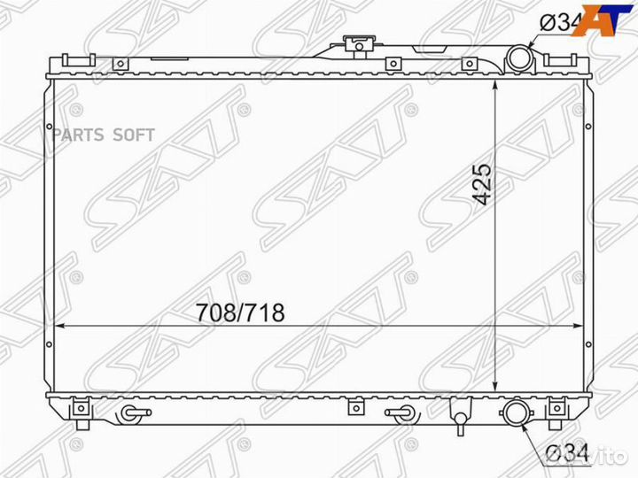 Радиатор Toyota Camry Europe/Russia (XV10) 91-96 / Camry UAE/USA 91-96 / Scepter 92-96 / Windom 91-9