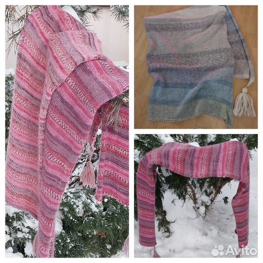 Палантин, Шарф из альпаки теплый