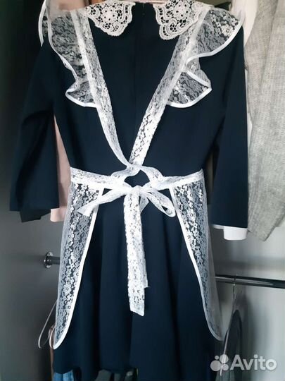 Школьная форма с фартуком для последнего звонка