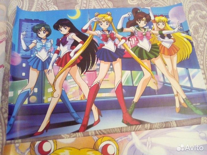 Sailor Moon аниме плакаты постеры - 4шт