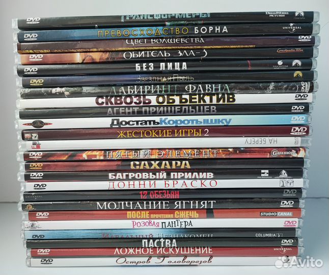 Фильмы и мультики на DVD в slim боксах и в стекле