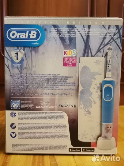 Новая детская электрическая зубная щетка oral-b