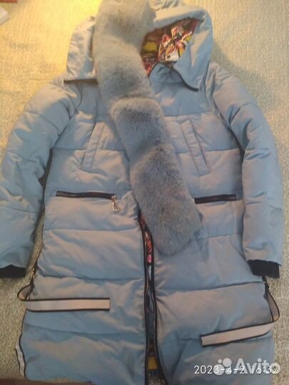Зимнее пальто для девочки 150-155