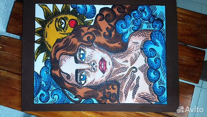 Картина акрилом