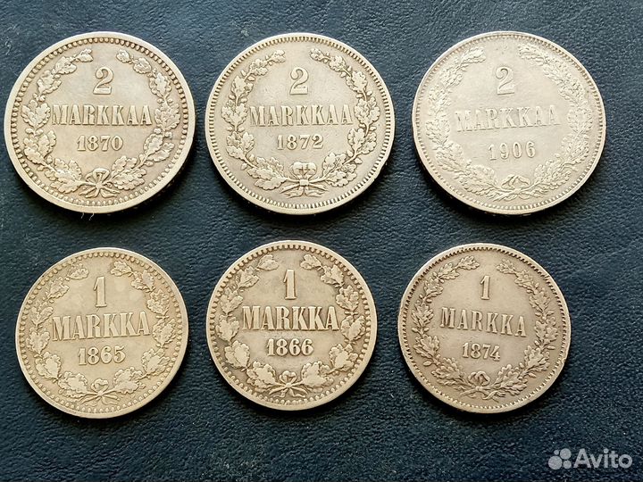 Серебряные монеты царской финляндии