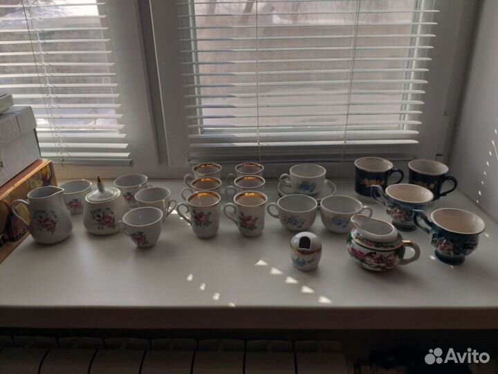 Кофейные наборы, стаканы