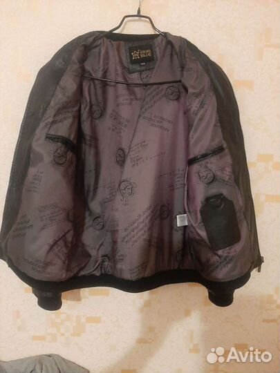 Кожаная куртка мужская 50 52 бу