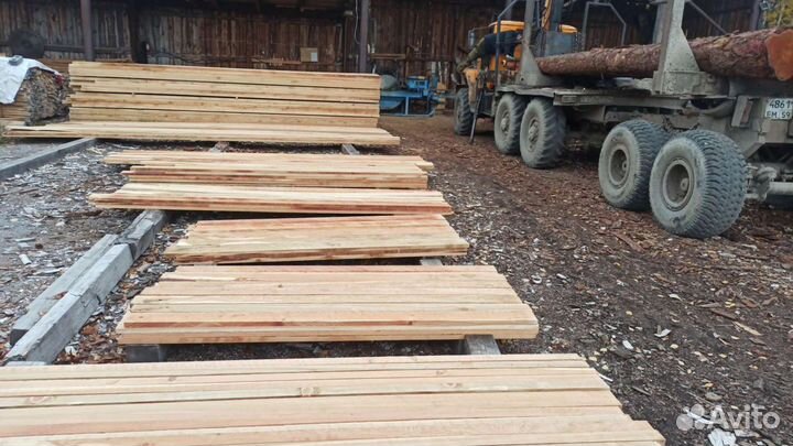 Доска обрезная лиственница