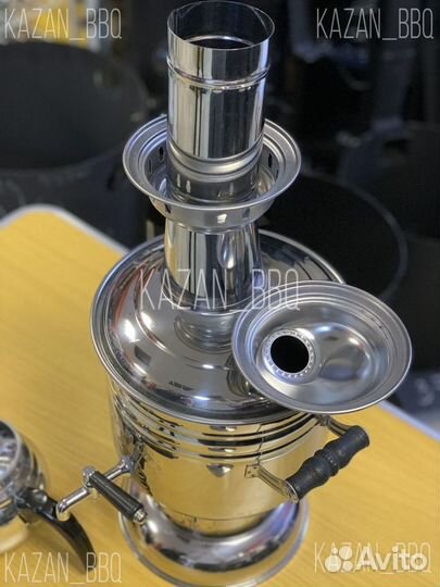 Дровяной самовар 4 литра с чайником