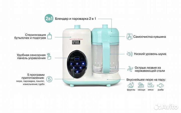 Пароварка блендер