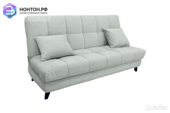 Диван книжка Куба светло-серый