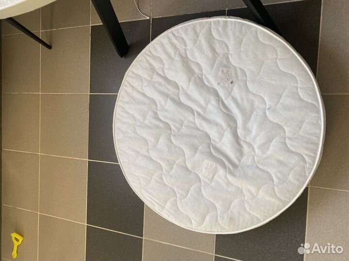 Матрас для детской кроватки круглый 73x73