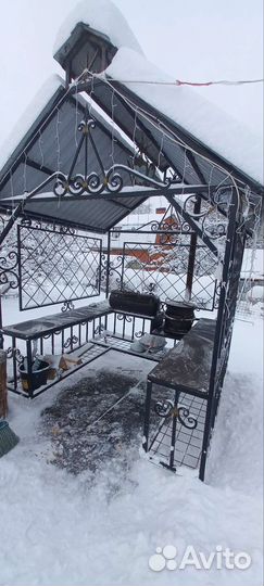 Мангальная зона под крышей бу