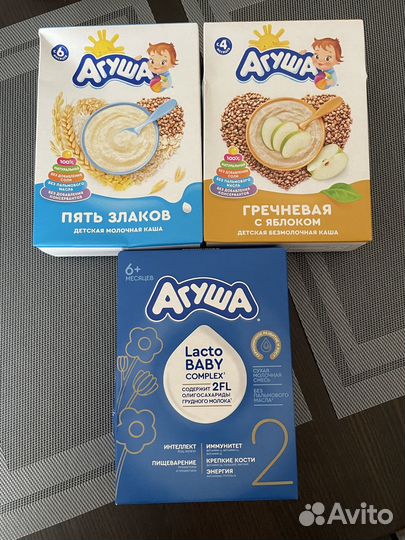 Сухая смесь агуша 2 и каши