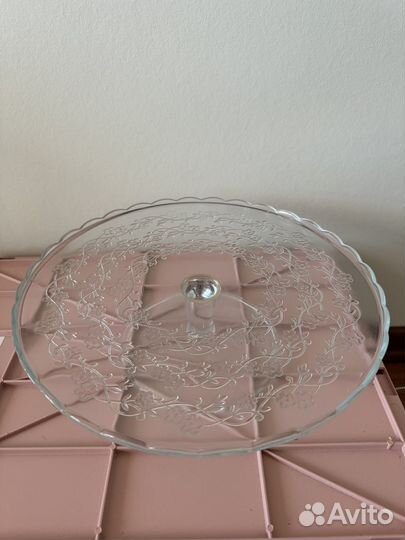 Подставка для десертов стеклянная
