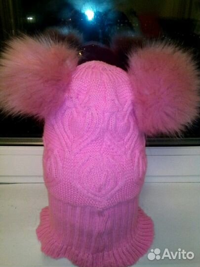 Шапка шлем зимняя тёплая