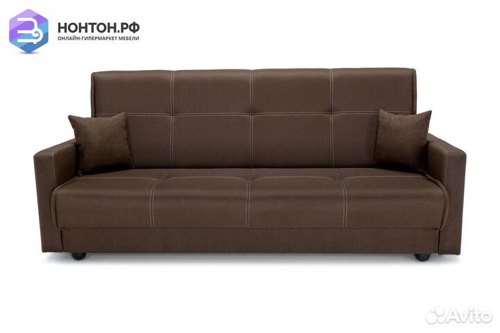 Диван книжка Прайм коричневый