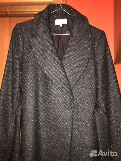 Пальто женское франция 44-46р шерсть альпака шелк