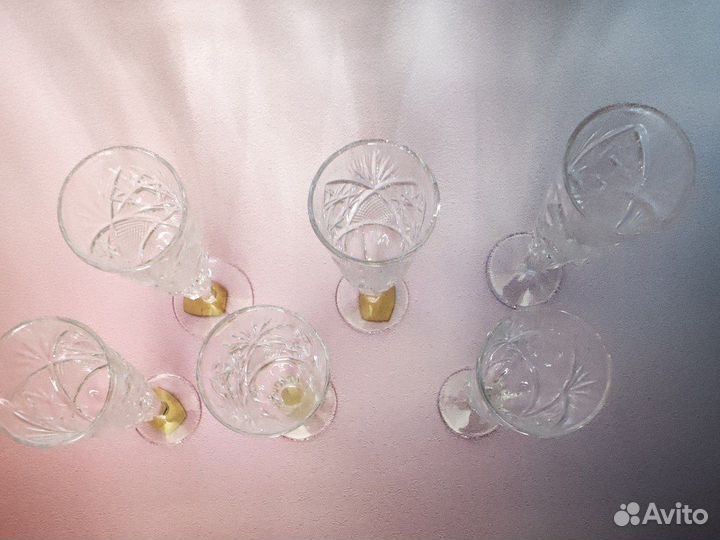 Хрусталь СССР бокалы розетки блюдо