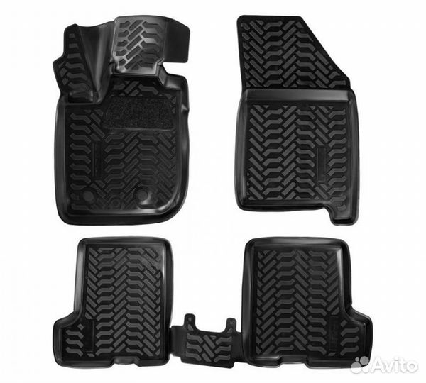 Ковры для LADA xray (16), 4 шт., (крепеж), выс. бо