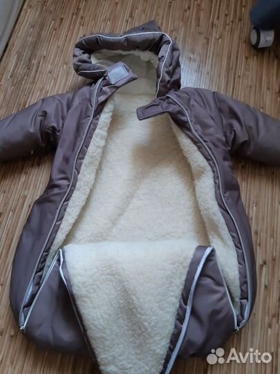Зимний конверт на овчине 