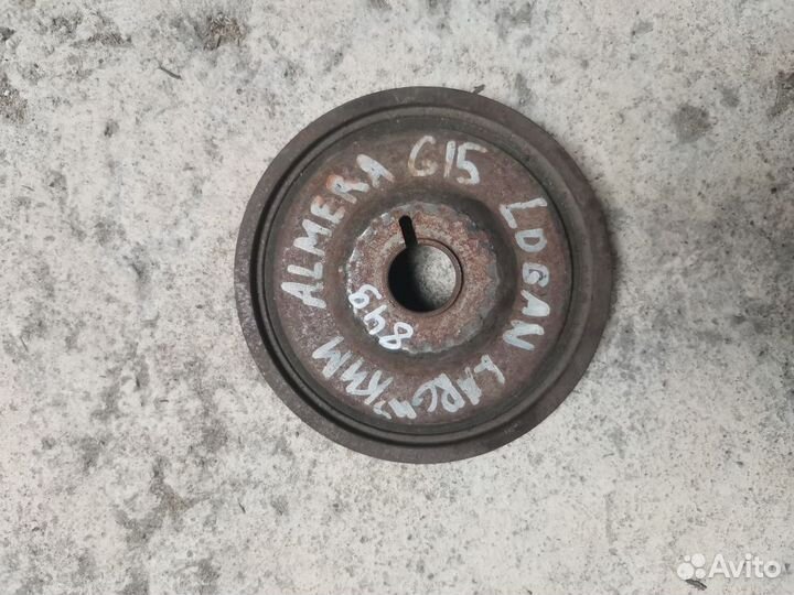 Шкив коленвала K4MA Almera G15 Logan2