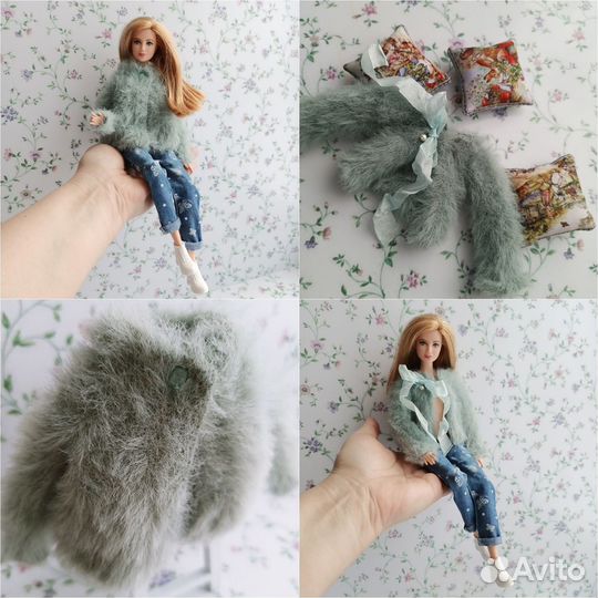 Вязаные кофточки для Барби и куколок подобного раз