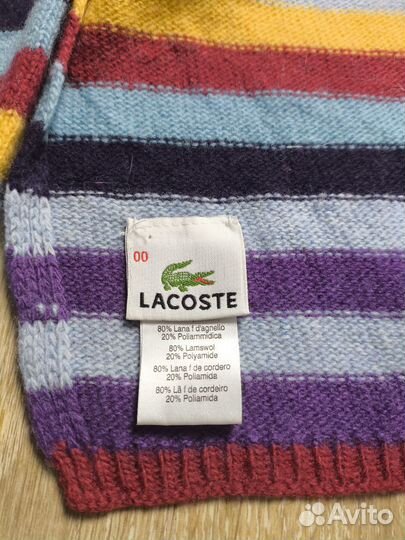 Шерстяной шарф Lacoste оригинал