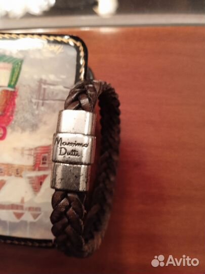 Кожаный браслет Massimo Dutti женский