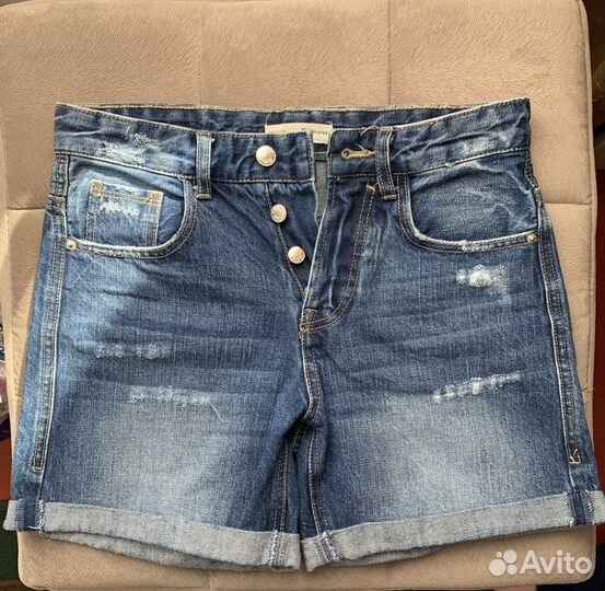 Джинсовые шорты Stradivarius