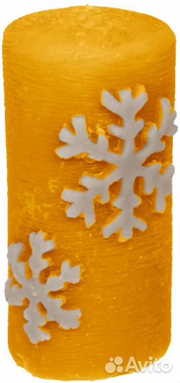 Силиконовая форма для свечей Цилиндр Снег (0597)