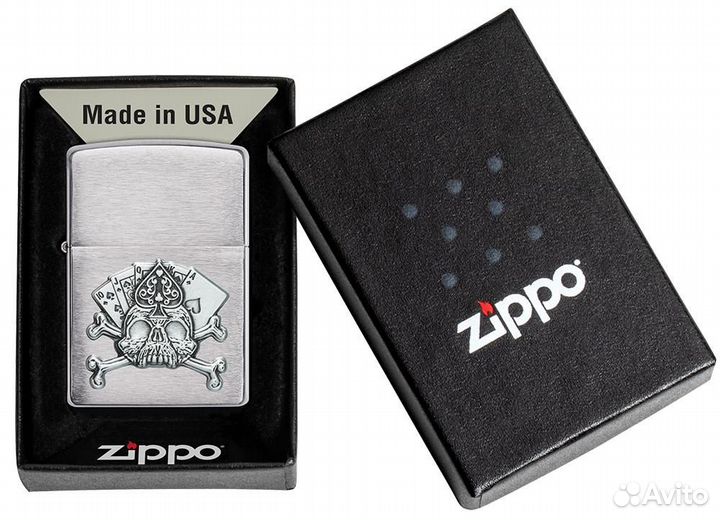 Zippo 49293 49536 Skull Emblem Design