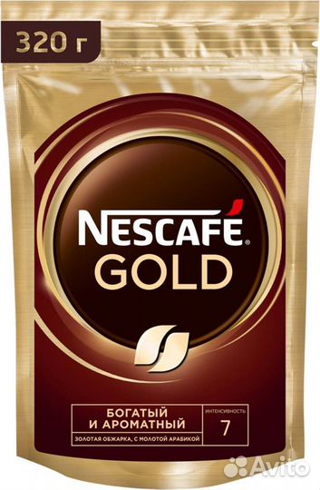 Кофе Nescafe Gold растворимый